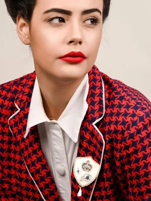 Odette Women White Metal Brooch