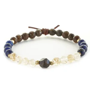 One Day Closer Mini Bracelet - Blue | Military Deployment Bracelet