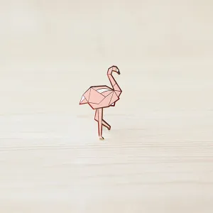 Origami Pin ?C Flamingo