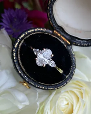 Oval Cut GIA Certified Diamond Solitaire Platinum Ring 1.22ct