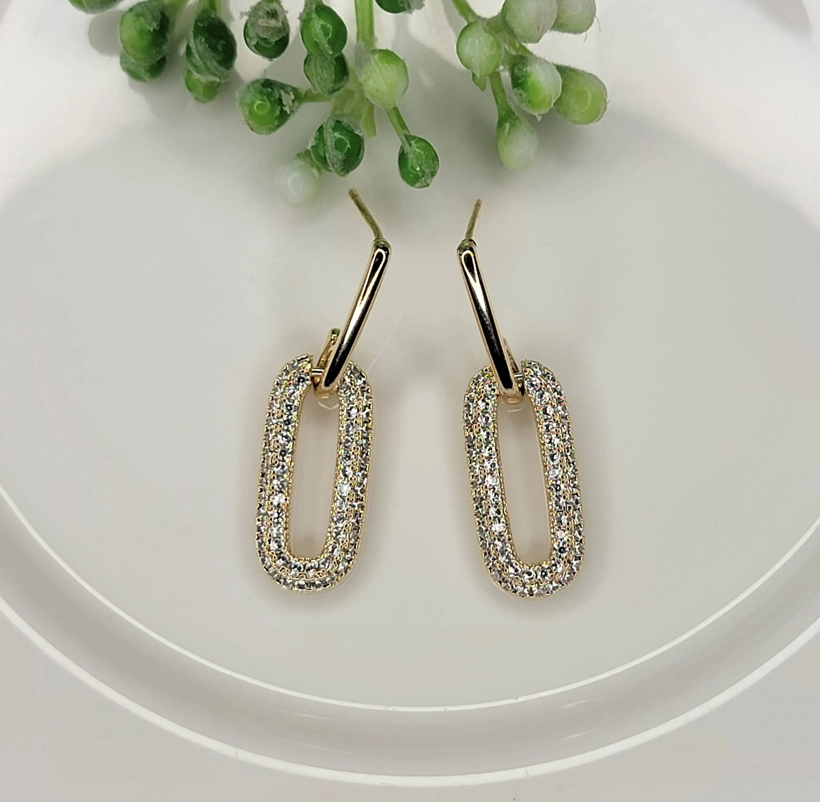 Paper Clip Earrings