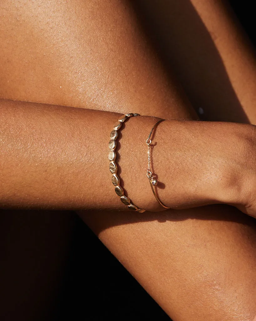 Pebble Cuff |Yellow Gold