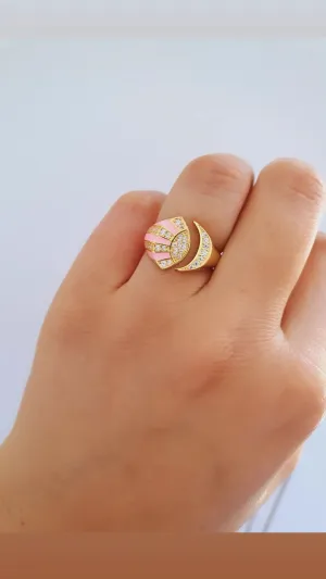 Pink Lena Ring