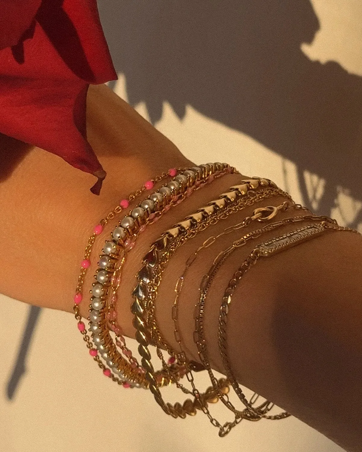 Pink U-Link Candy Chain Bracelet