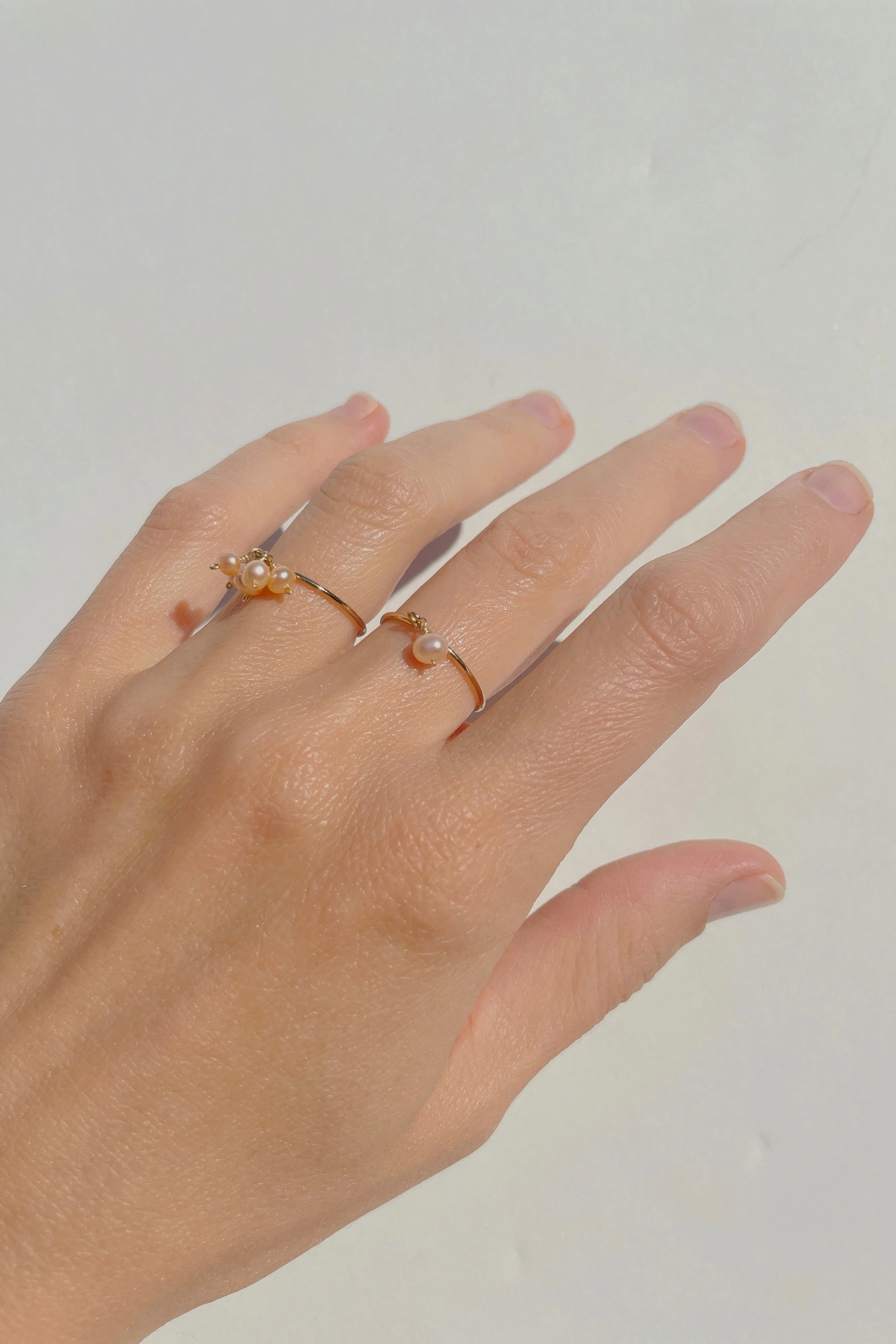 Potato Pearl Stacking Ring