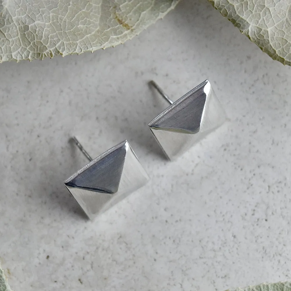 Pyramid Stud Earrings