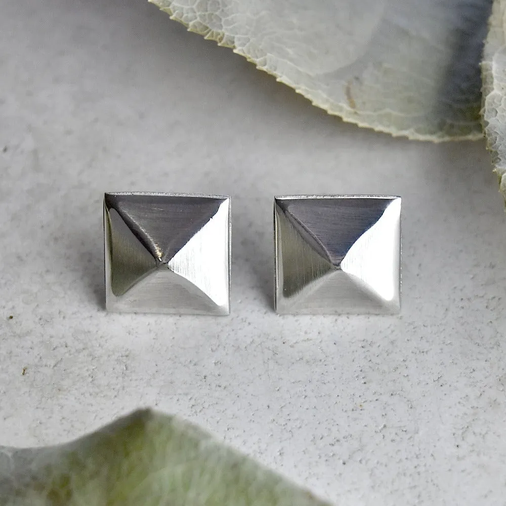 Pyramid Stud Earrings