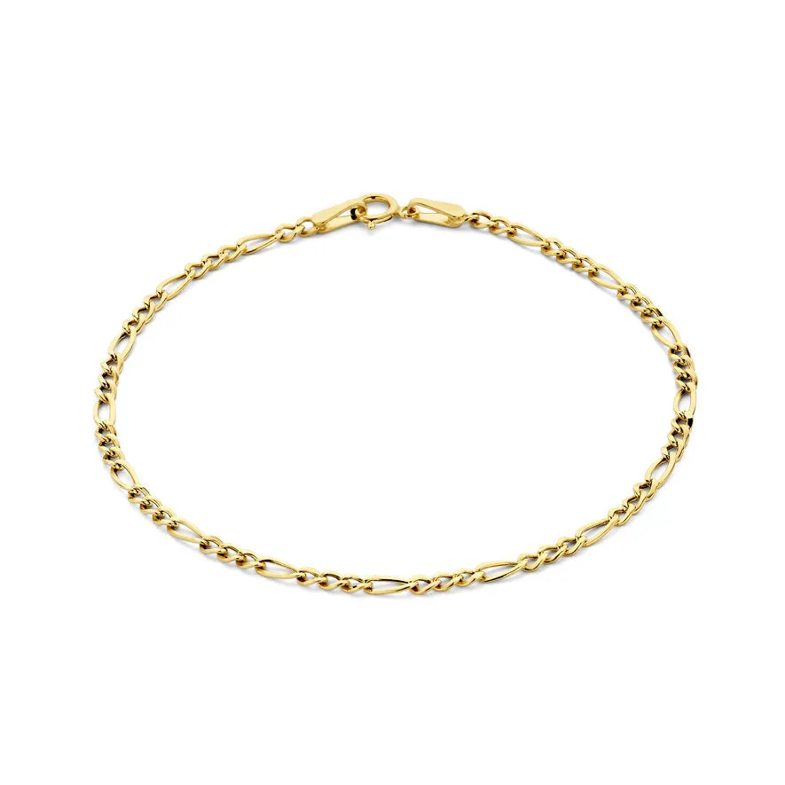 Rivoli Nina 14 karat gold bracelet with fiagro link
