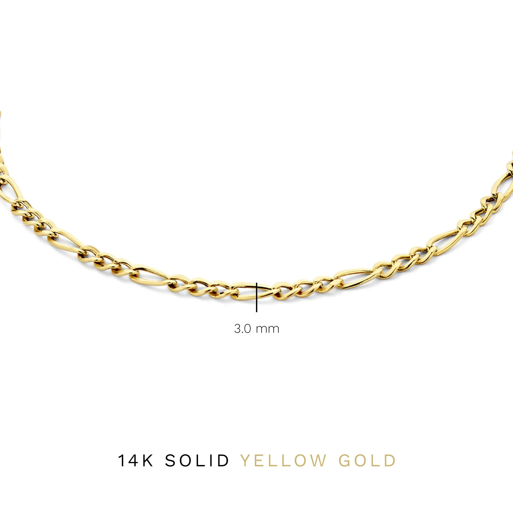 Rivoli Nina 14 karat gold bracelet with fiagro link