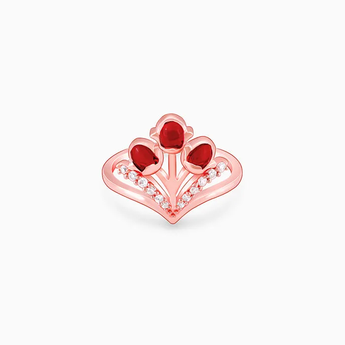 Rose Gold Fountain of Love Ring