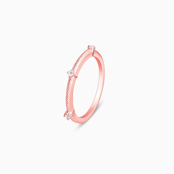 Rose Gold Glamourous Aura Ring