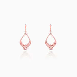 Rose Gold Princess Earrings
