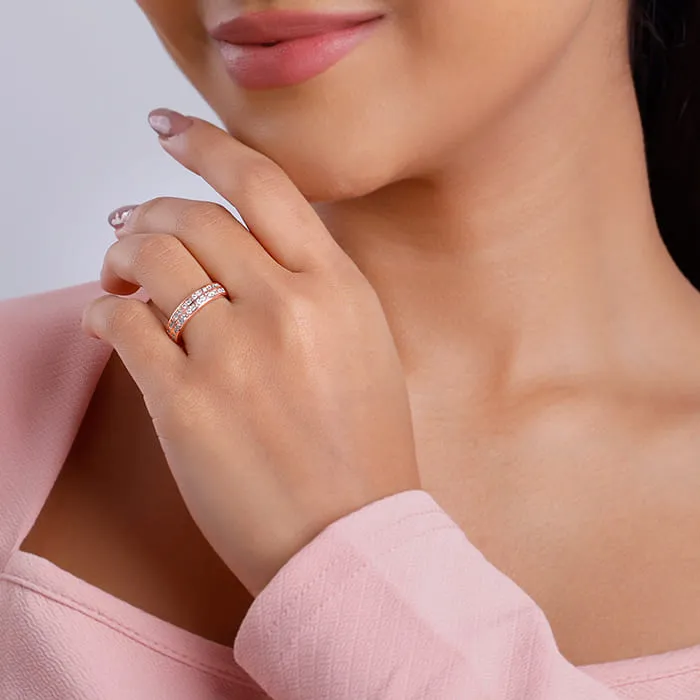 Rose Gold Sparkle Up Ring