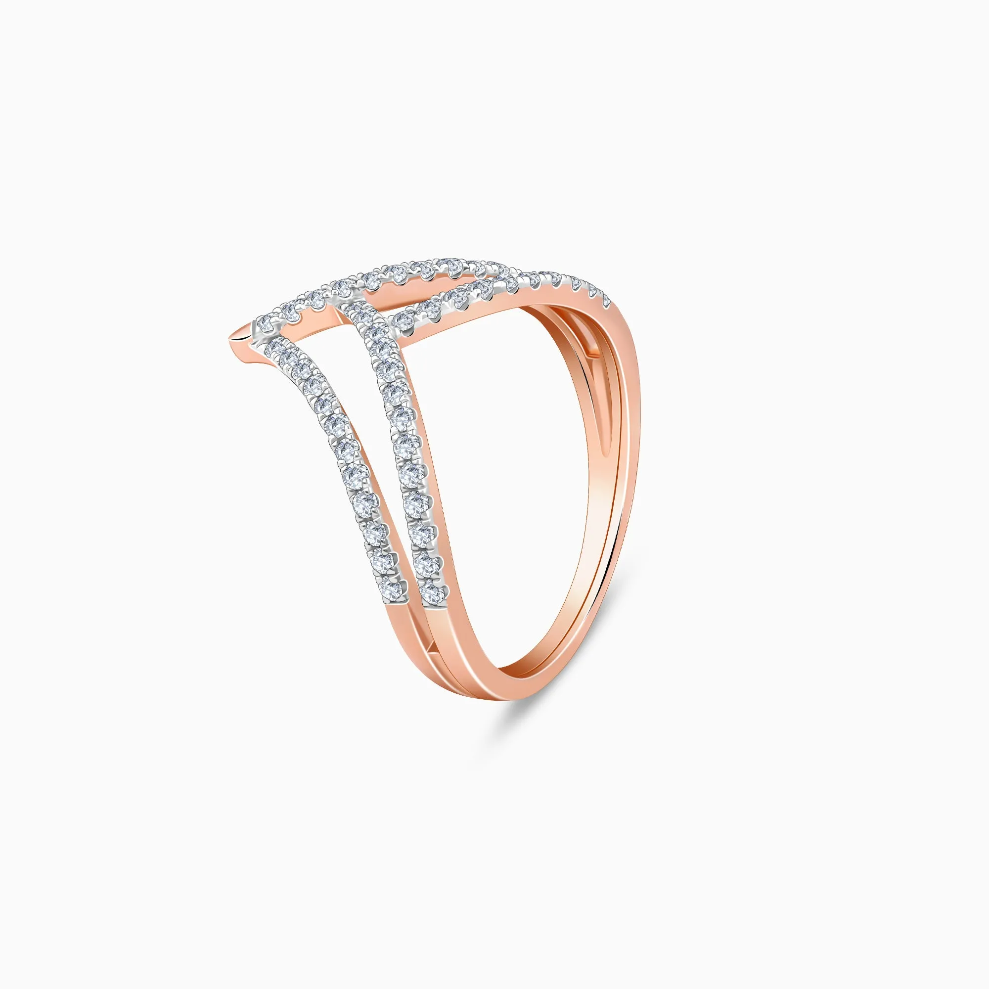 Rose Gold Virtue Diamond Vanki Ring