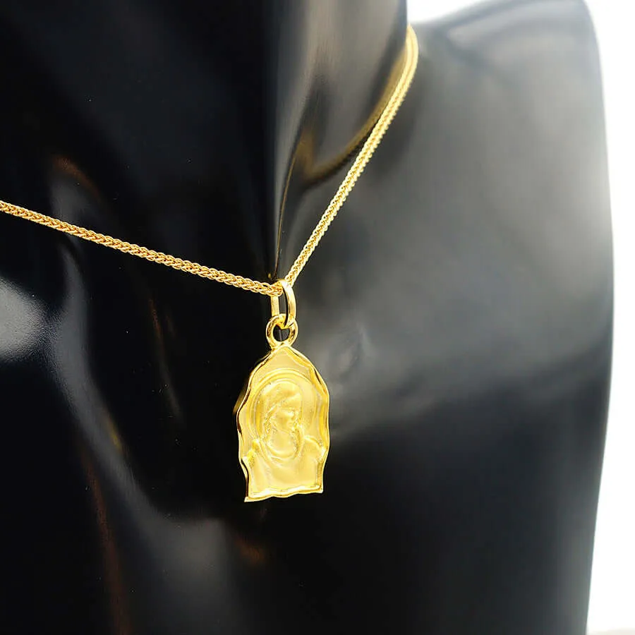 S925 Vintage Virgin Mary Sisters Collarbone Chain Virgencita Necklace