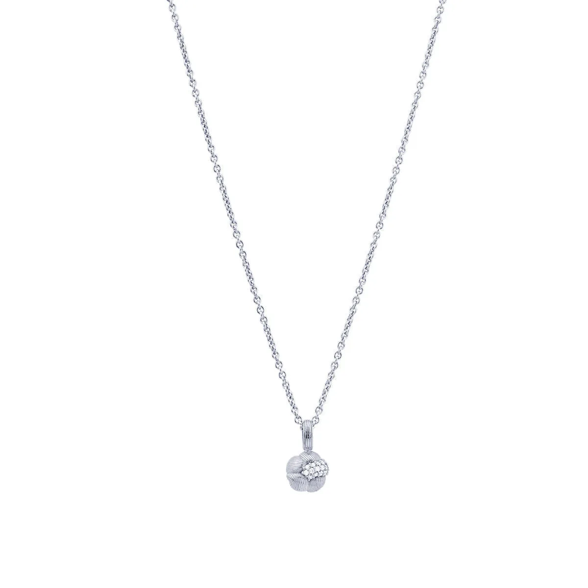 Sav 18K Whitegold Pendant w. 16 Diamonds