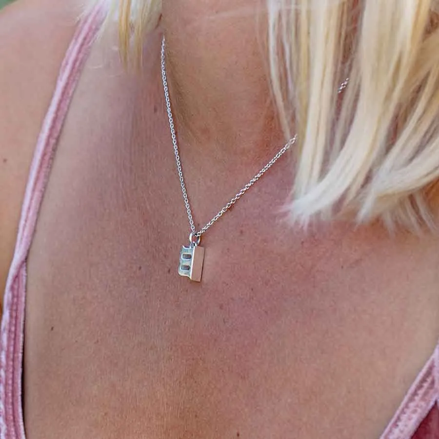Seed c Silver Necklace