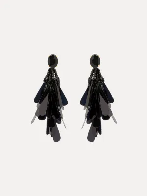 Sequin Petal Clip-On Earrings