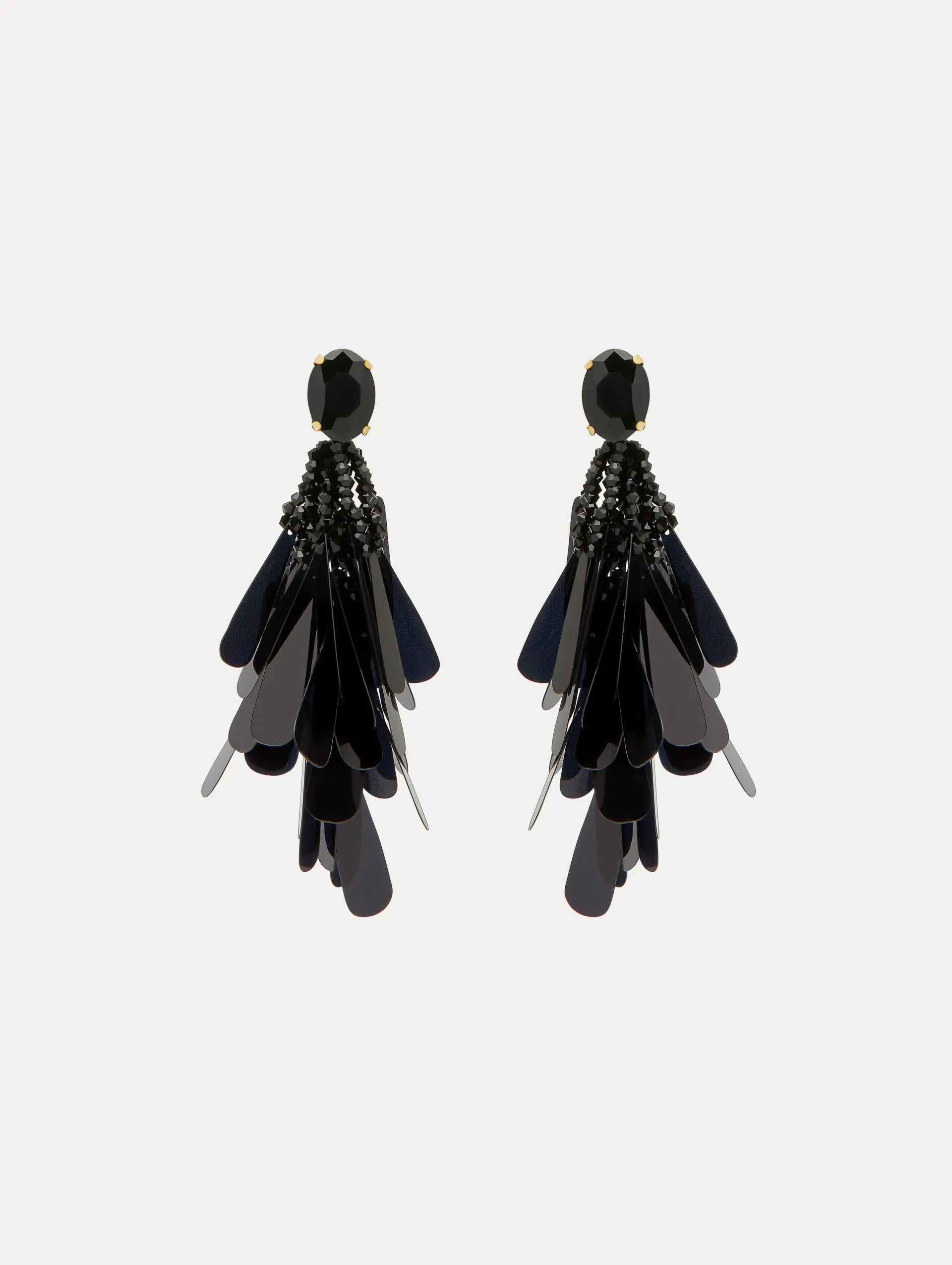Sequin Petal Clip-On Earrings