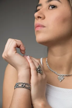 SG Liquid Metal MINI D-N Chrome Finish Bracelet by Sergio Gutierrez