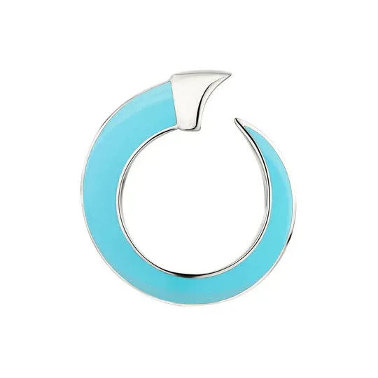 Shaun Leane Sabre Solis Sterling Silver Lagoon Ceramic Ring