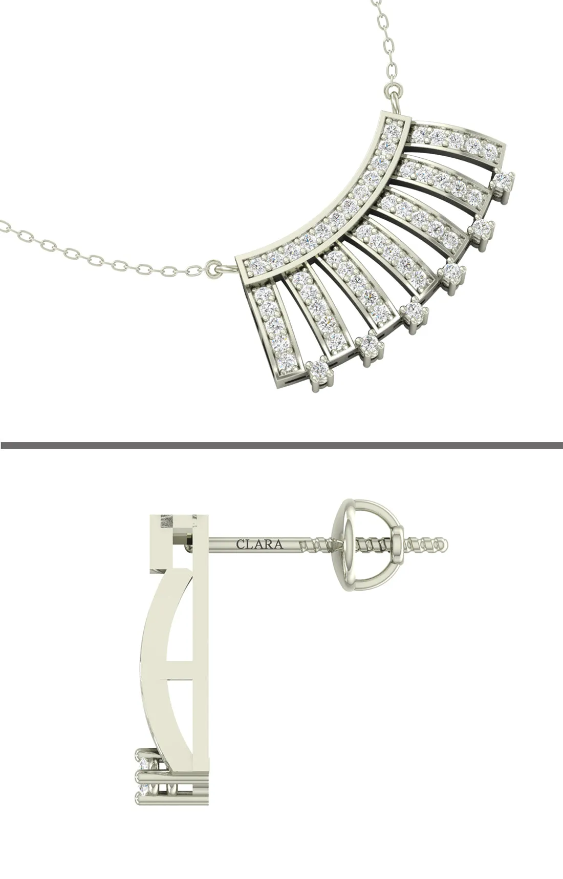 Silver Ayla Jewellery Set