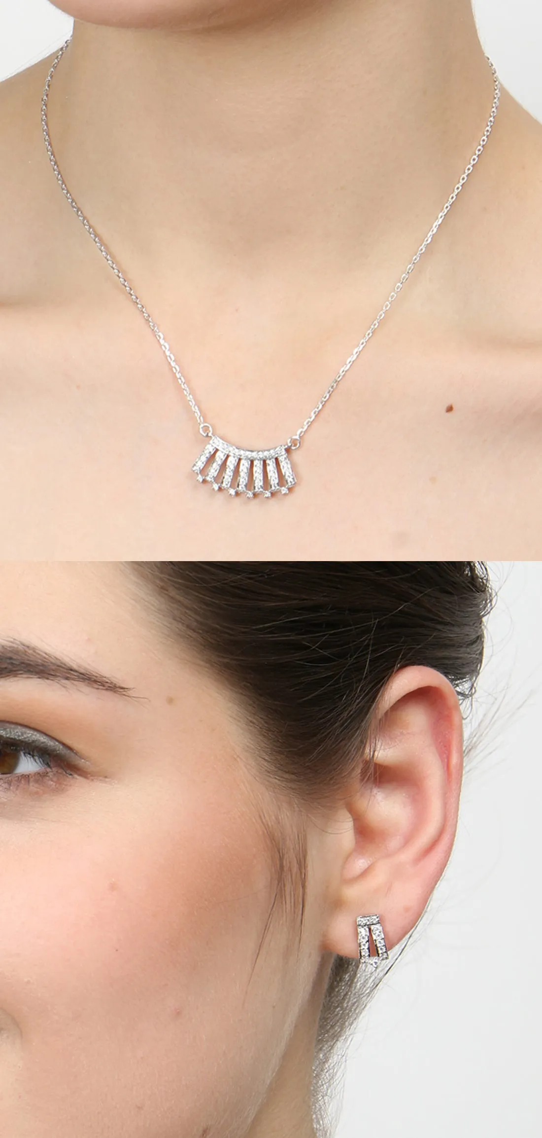 Silver Ayla Jewellery Set