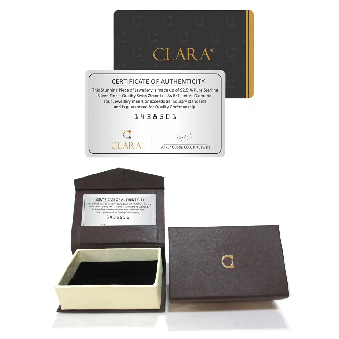 Silver Ceci Solitaire Jewellery Set