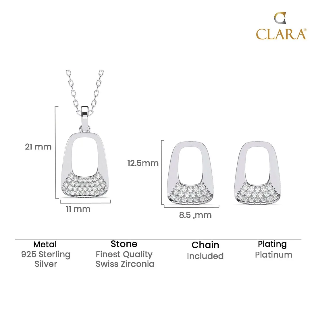 Silver Gemma Jewellery Set