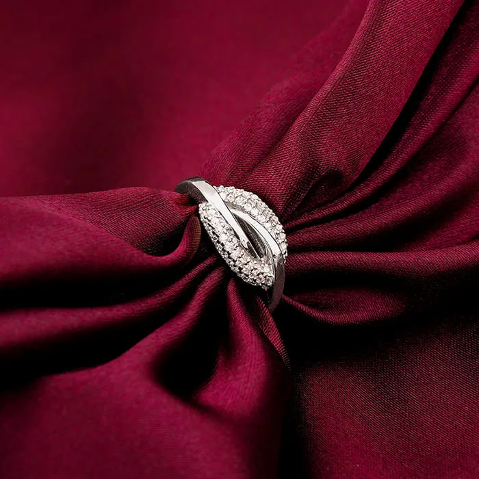 Silver Oval Touch Ring