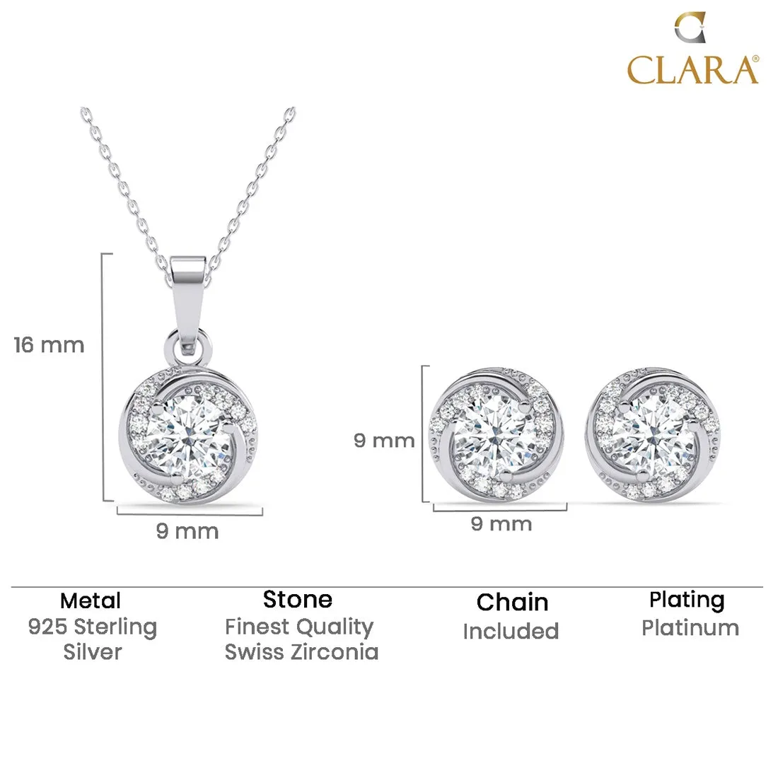 Silver Renzo Designer Jewellery Set