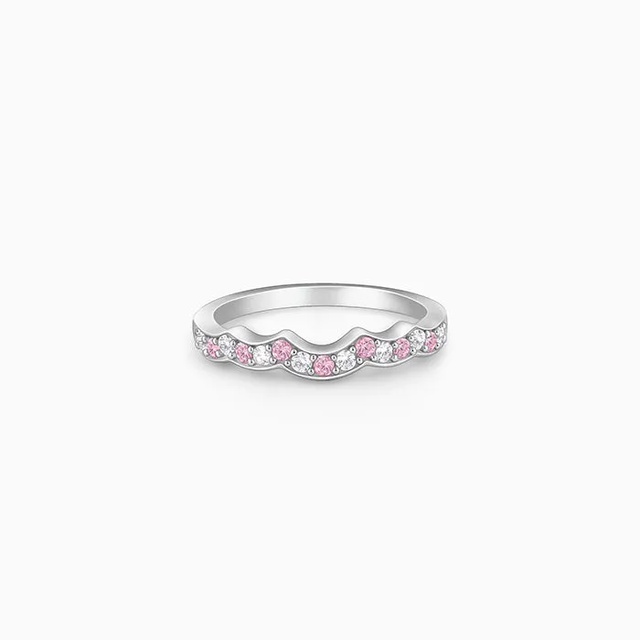 Silver Steps of Love Ring