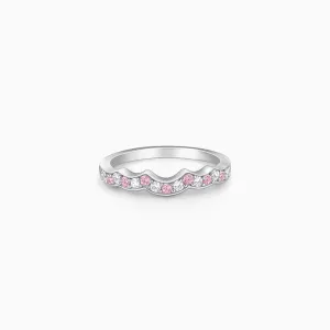 Silver Steps of Love Ring