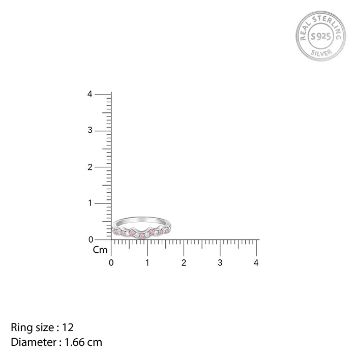 Silver Steps of Love Ring