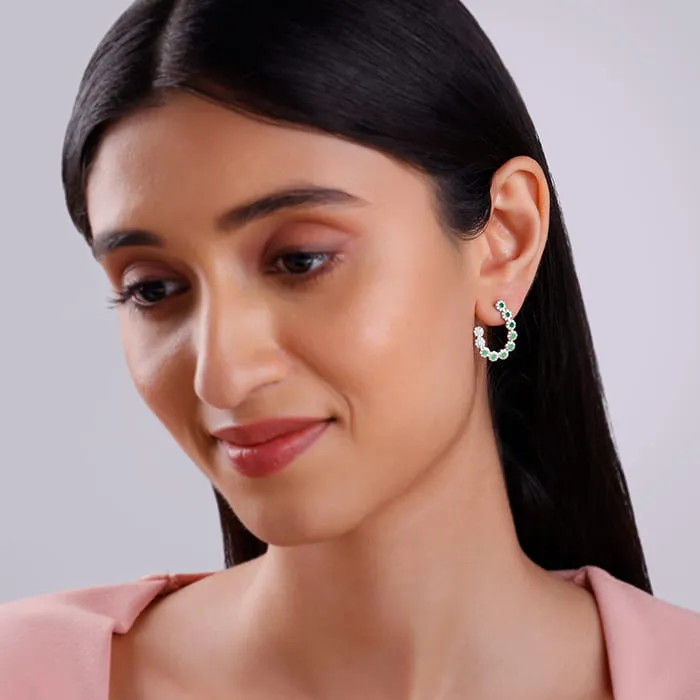 Silver Verde Muse Earrings