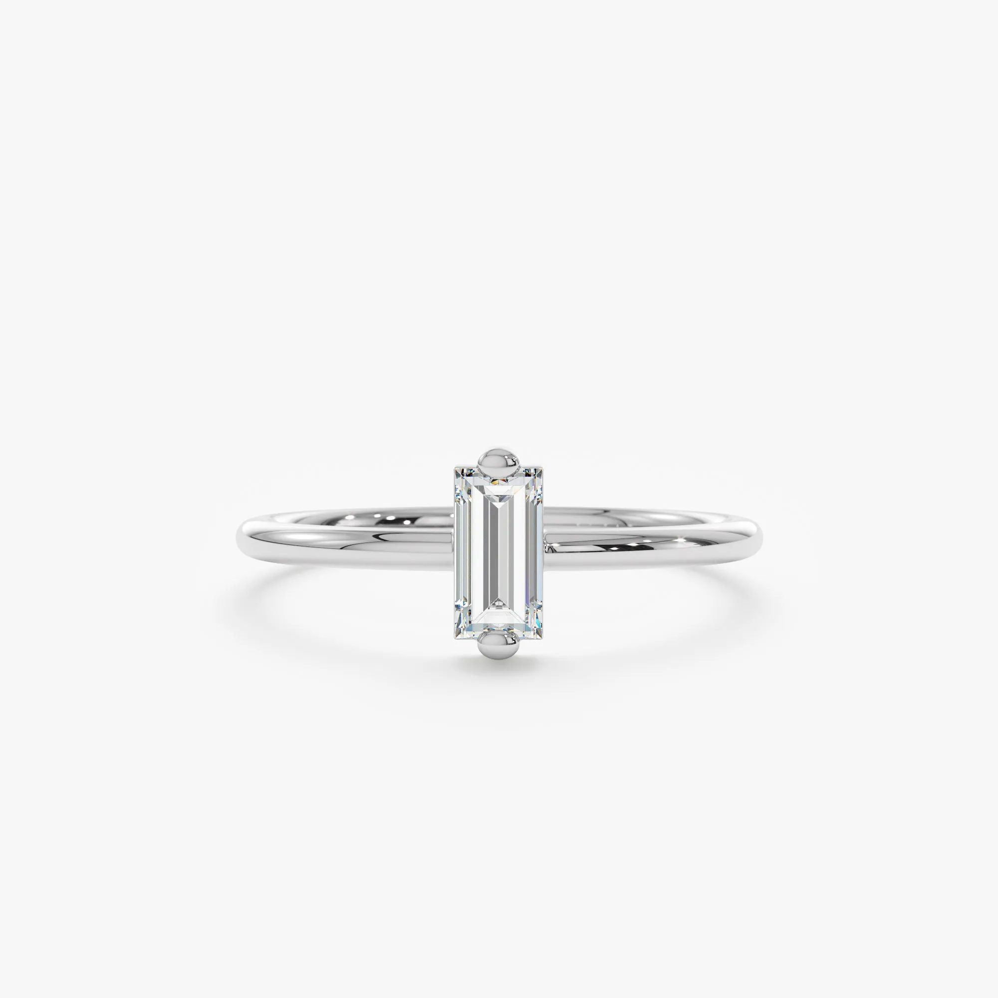 Single Baguette Diamond Ring, Sophia