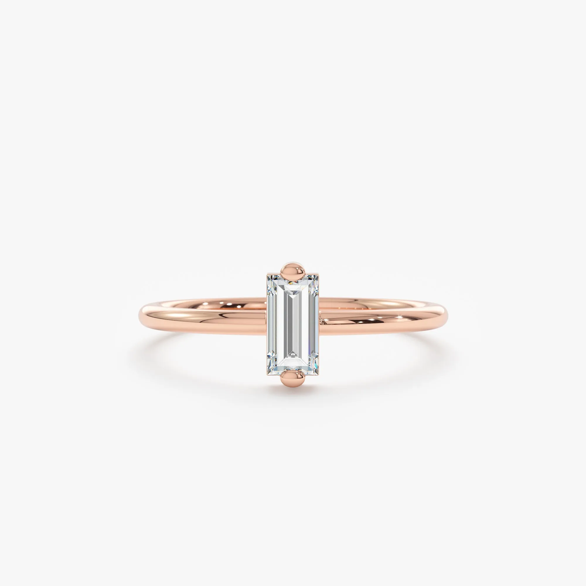 Single Baguette Diamond Ring, Sophia