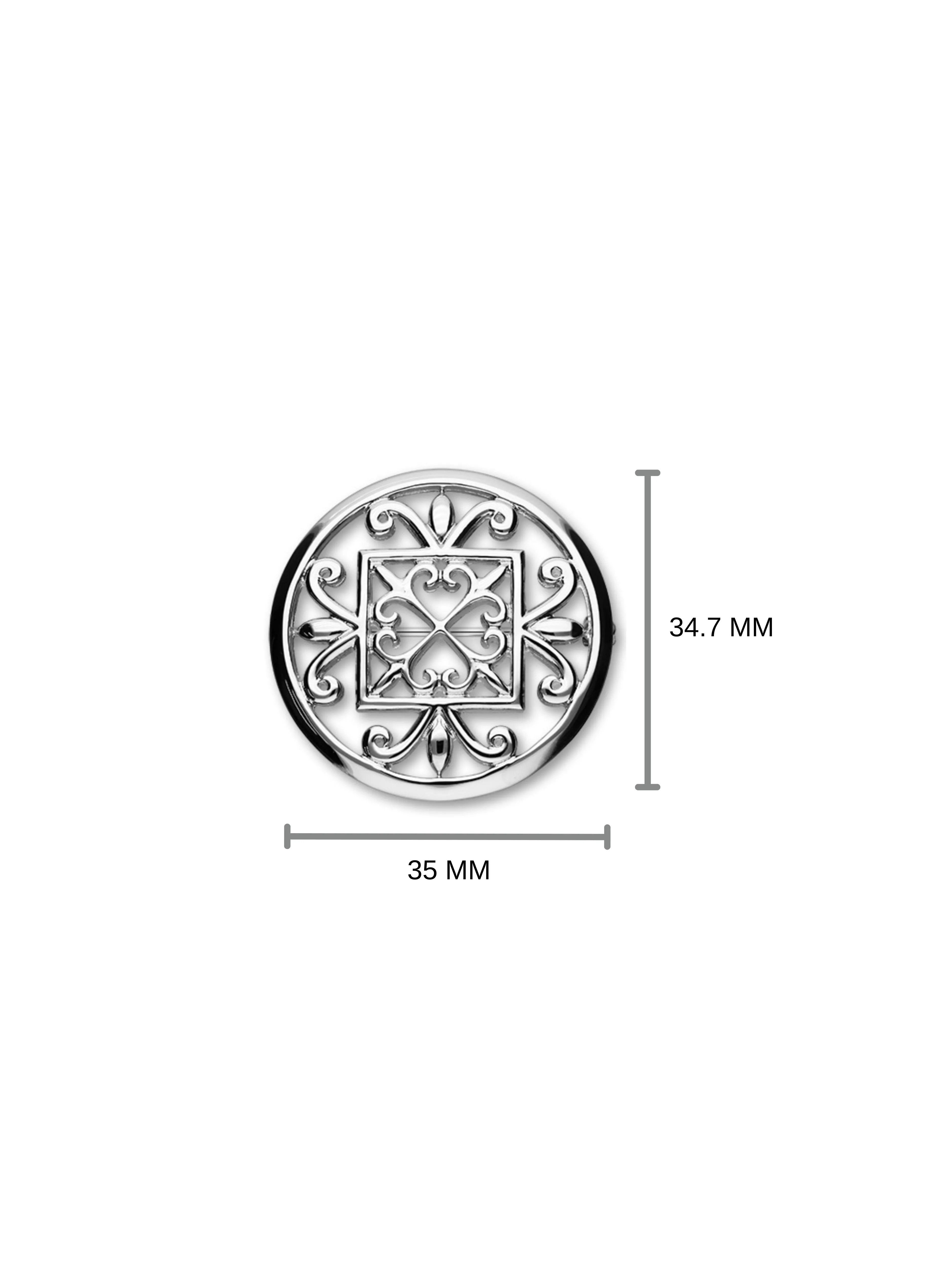 St Magnus Silver Brooch B611