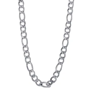 Stainless Steel 6mm Figaro Necklace