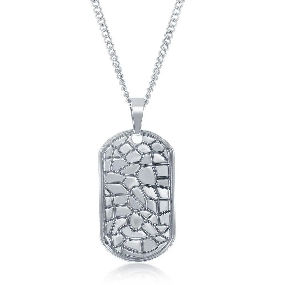 Stainless Steel Designed Dog Tag with Chain