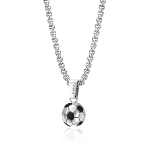 Stainless Steel Soccer Ball Necklace