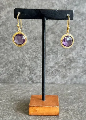 Stephen Estelle | Amethyst Earrings