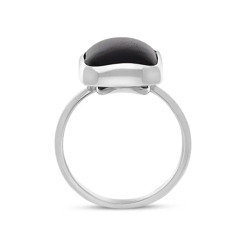 Sterling Silver Blue John Abstract Ring D