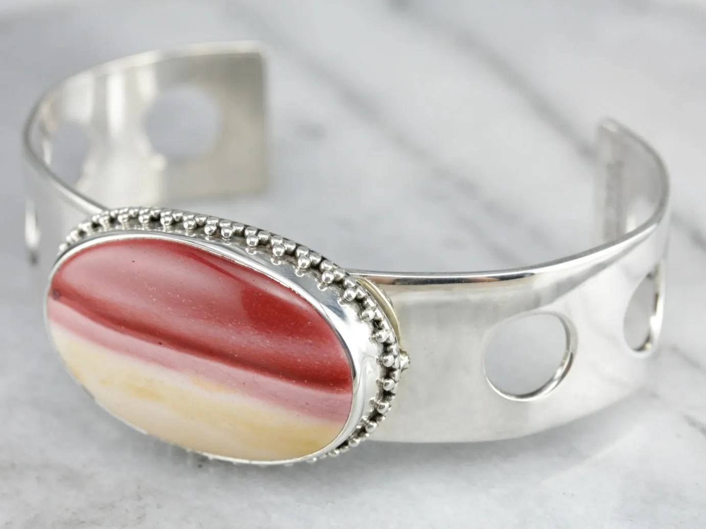 Sterling Silver Mookite Gemstone Bracelet