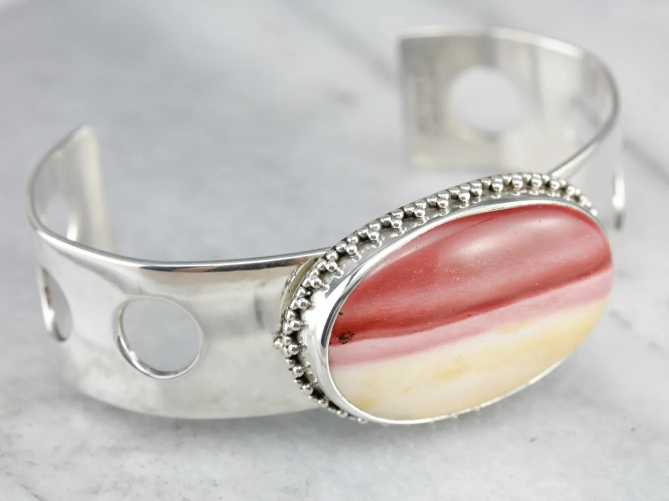 Sterling Silver Mookite Gemstone Bracelet