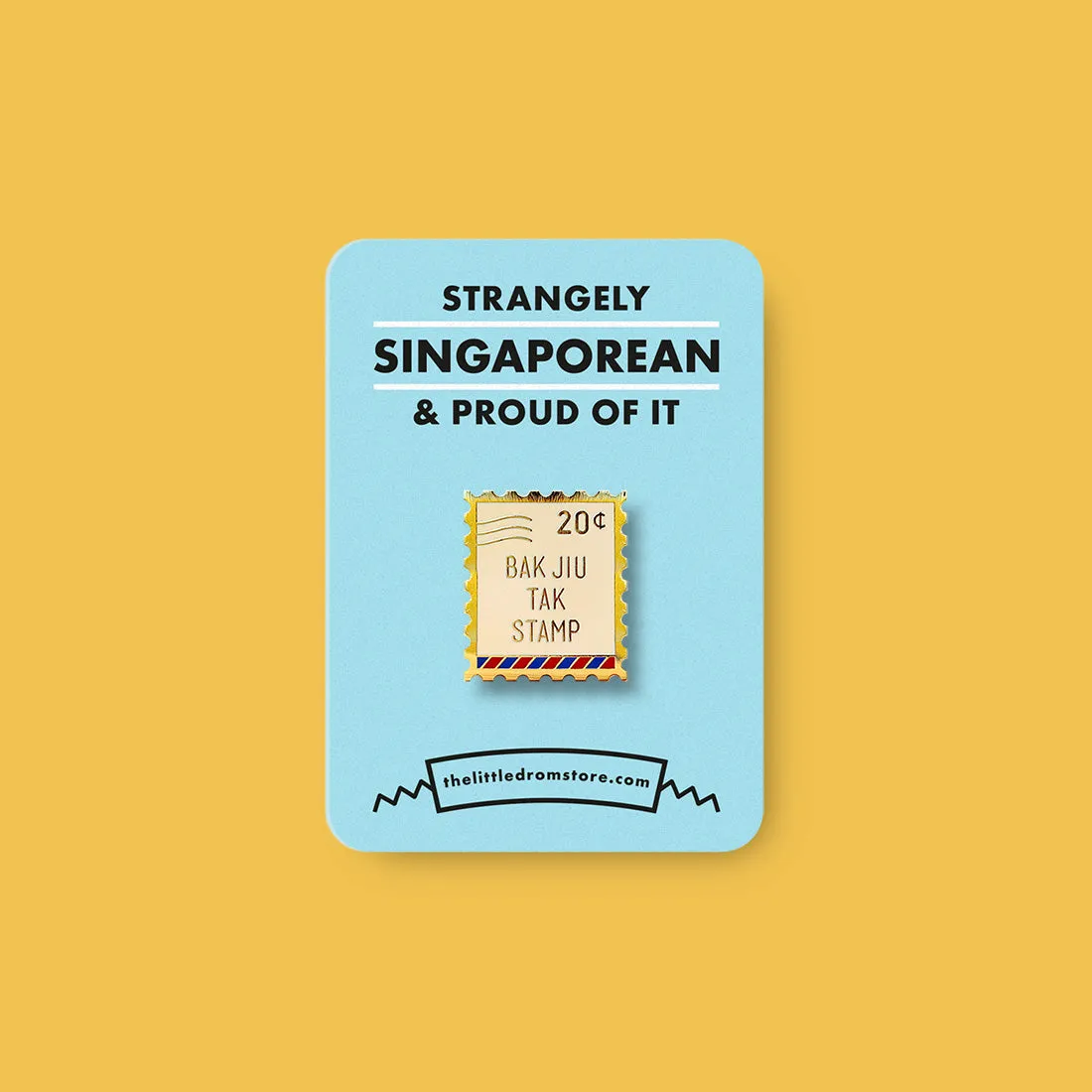 Strangely Singaporean Pin ?C Bak Jiu Tak Stamp