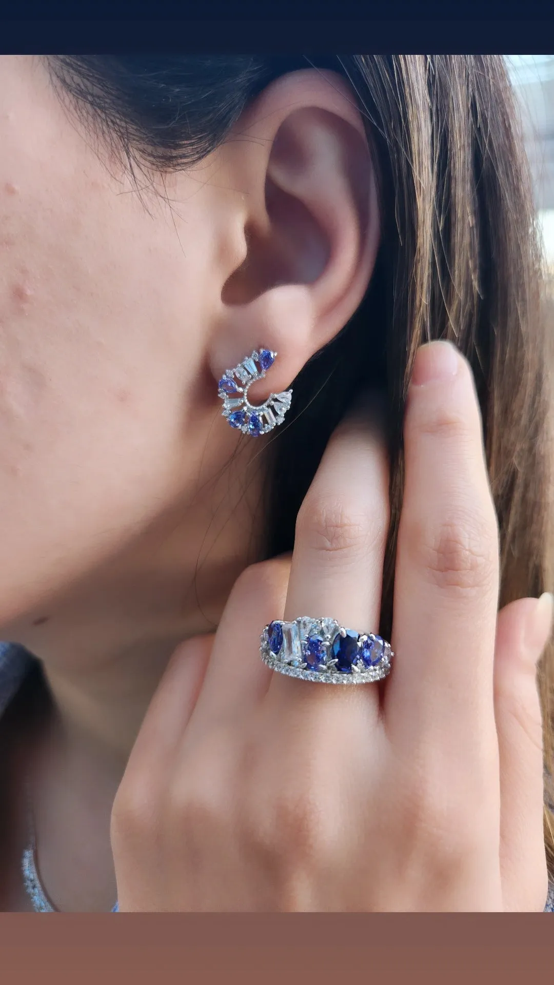 Tanzanite Auroro Jewelry Set