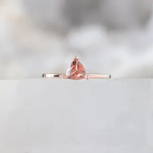 The Sunstone Trillion Stacking Ring | Yellow, Rose or White Gold