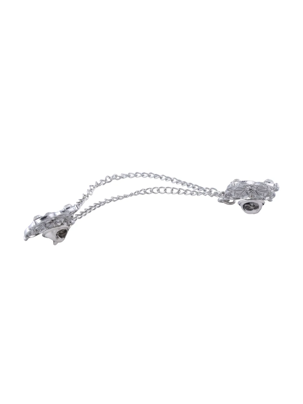 Traditional Double Chain Hanging Flower Brooch