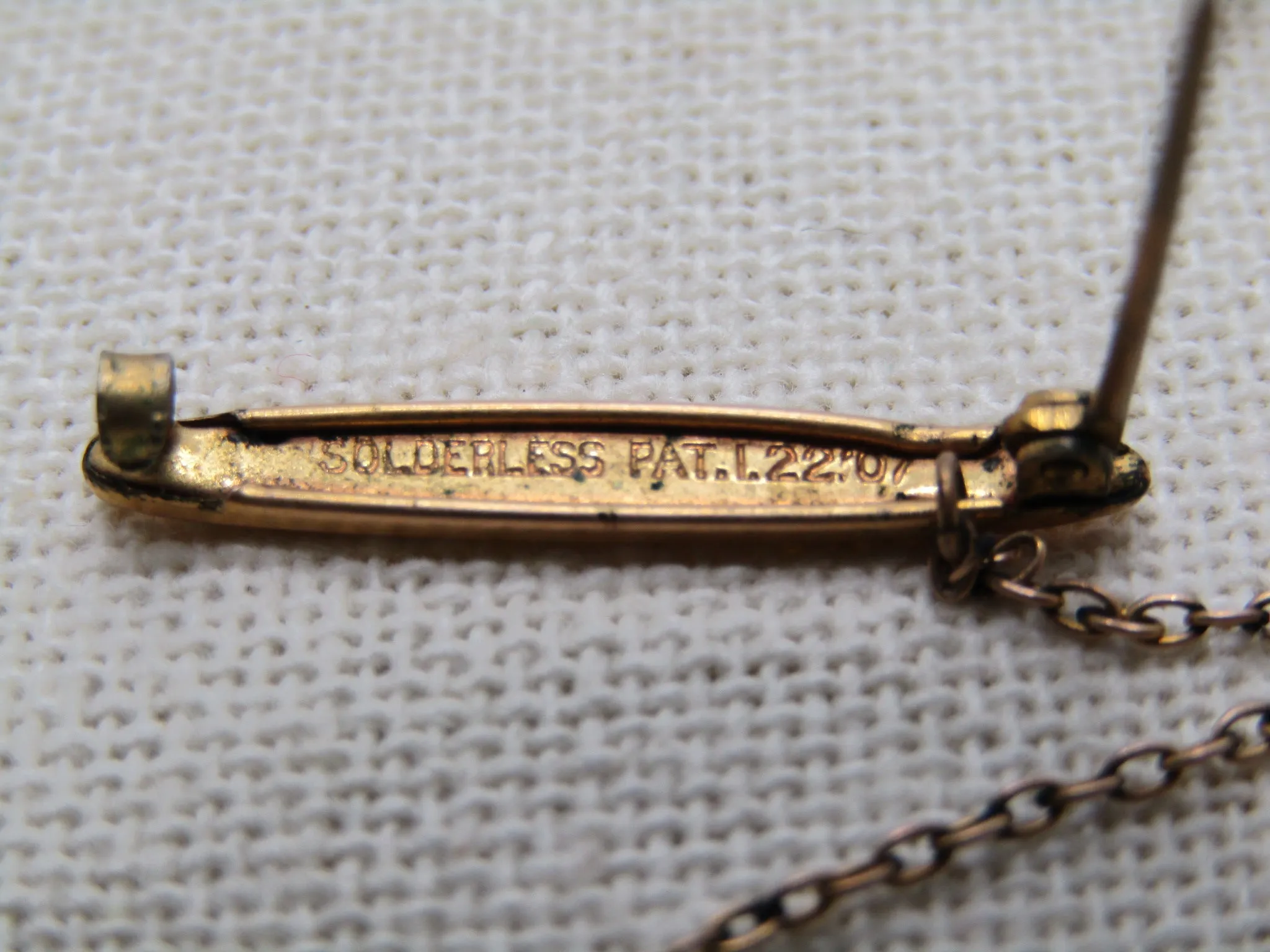 Victorian Scatter Bar Brooch Set of Three Pins, Gold Filled, C-Clasps